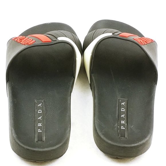 Prada Men\'s Black Slides Size 7 (Posh71) main image 4